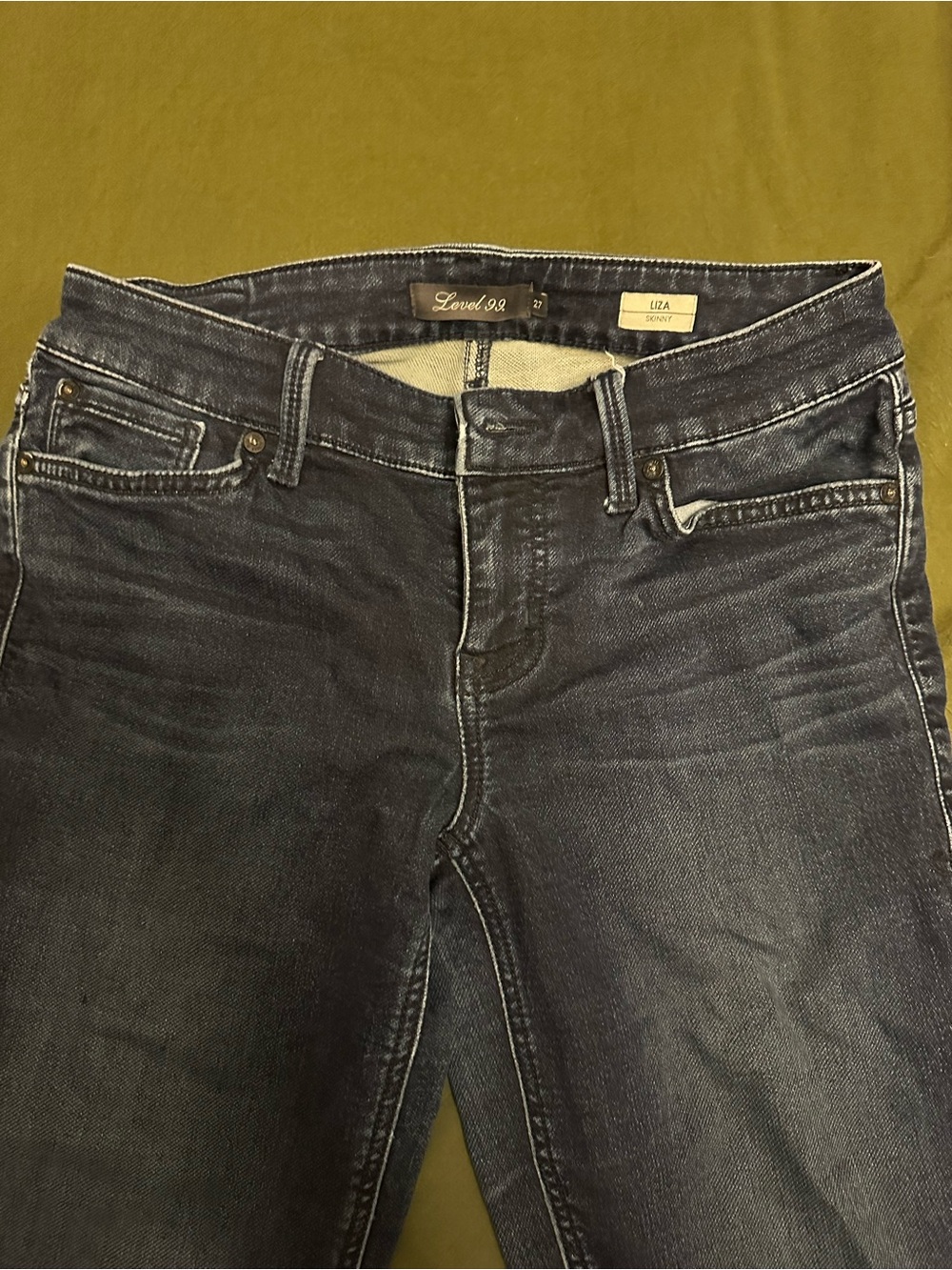 Level 99 Women's Dark Indigo Skinny Jeans